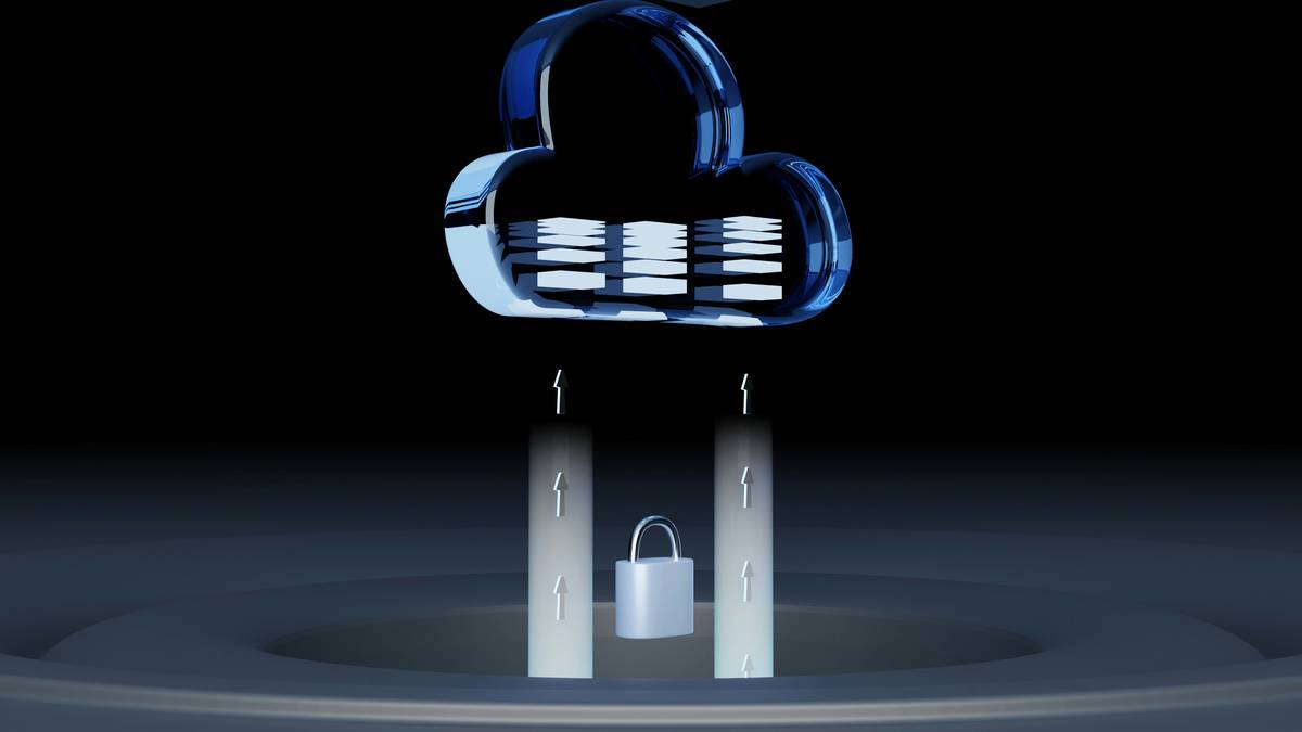Side-by-side screenshot comparison of Encrypted Storage Solutions interfaces